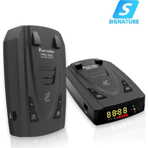 Karadar Pro960 GPS Radar Detector Signature Anti Police Speed Radar Detector For Russian 360 Degree X K CT LA Antiradar Detector