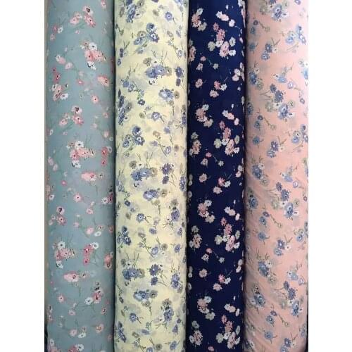 145cm width 75d chiffon printed chiffon small flower pattern CH-D018