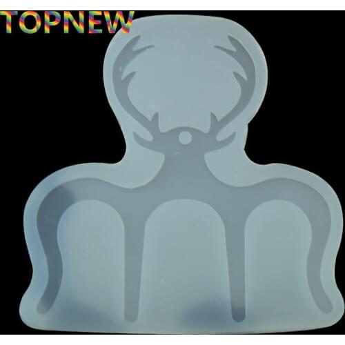 Antlers Silicone Mold Epoxy Resin Casting Jewelry Pendant Craft Bookmarks Piano Clamps Clips Making for Book Page Holder