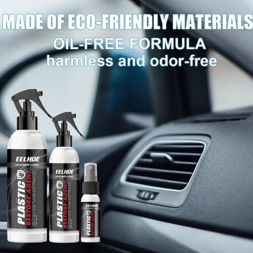 30ML/ 100ML/250ML Car Retreading Agent Dash Board Dust Removal Leather Seat Repair Fluid Tire Cleaning Multifunctional Cleaner