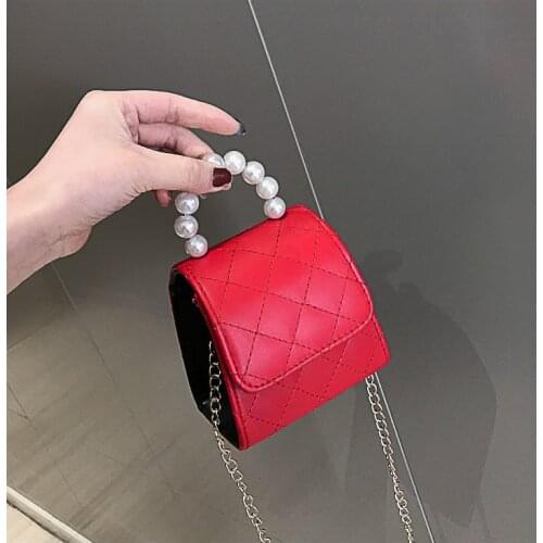 La MaxZa Women Handbag Pearl Famous Brand Women Luxury Handbags for Ladies Super Mini Ear Girls Messenger Bags Small Tote Bag