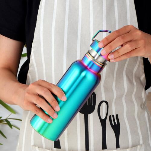 1 Pcs Stainless Steel Vacuum Flasks 500ml Double Wall Thermos Cup Coffee Tea Milk Travel Mug Portable Thermos Cups Drink-ware