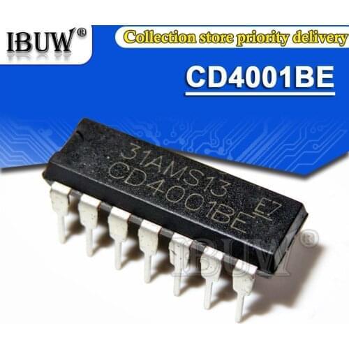 10PCS CD4001BE DIP14 CD4001 DIP-14 CD4001BD DIP