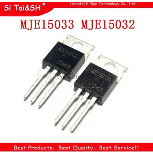 10PCS 5pairs (5psc MJE15033G + 5PCS MJE15032G ) TO-220 MJE15033 MJE15032 TO220