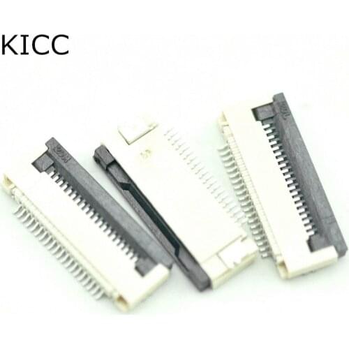 10Pcs FPC FFC Connector cable socket 0.5MM 54Pin Clamshell Bottom Contact Type