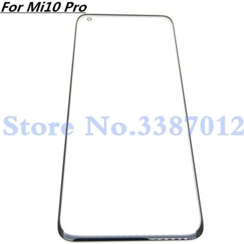 100% Original 6.67 inches Touch Screen For Xiaomi Mi 10 Pro Front Glass Touch Screen LCD Outer Panel Lens Repair Part