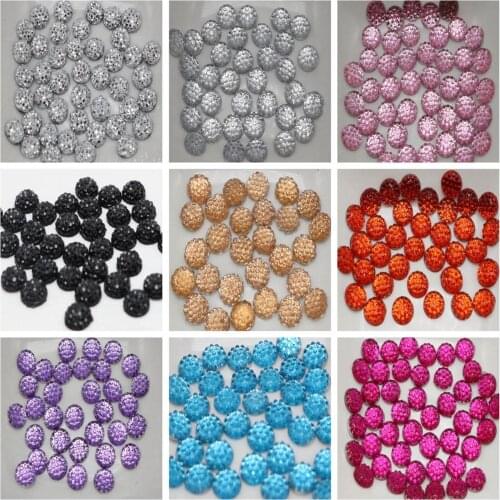 500 Round Flatback Acrylic Dotted Rhinestone Gems Beads 6mm Color for Choice