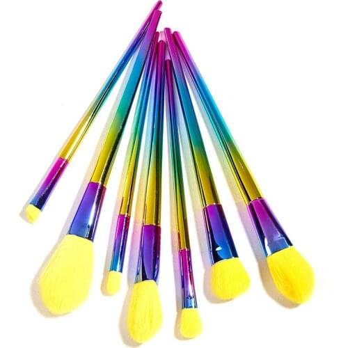 7Pcs Makeup Brushes Set Powder Foundation Blush Blending Eye Shadow Lip Cosmetic Beauty Make Up Brush