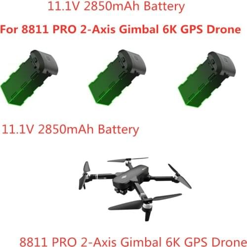 11.1V 2850mAh Battery For 8811 Pro 8811 GPS 5G 6K RC Quadcopter 8811PRO Battery Accessories
