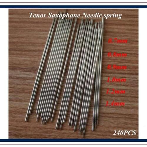 Saxophone accessories - Saxophone tools , 10 Set Tenor Saxophone Spring Needles 0.7-1.4mm - Saxophone parts