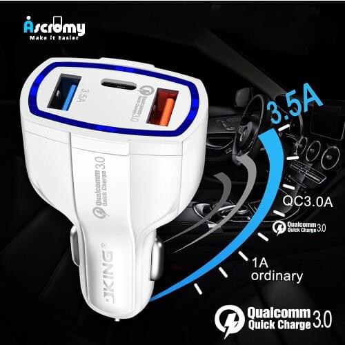 Ascromy Car Mobile Phone Chargers