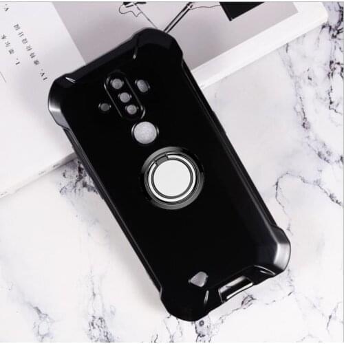 For Doogee S58 Pro 5.71" 2020 Back Ring Holder Bracket Phone Case Cover TPU Soft Silicone Anti drop shell