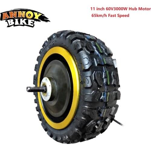 11 inch Gold color 60V 3000W 65km/h fast speed 11‘’ Scooter hub Motor Electric Motorcycle Bicicleta Electrica Accessories