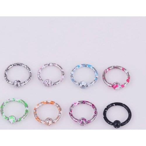 Fashion Lip Earring Body Piercing Jewelry Open Hoop Stainless Steel Sleeper Nose Ring