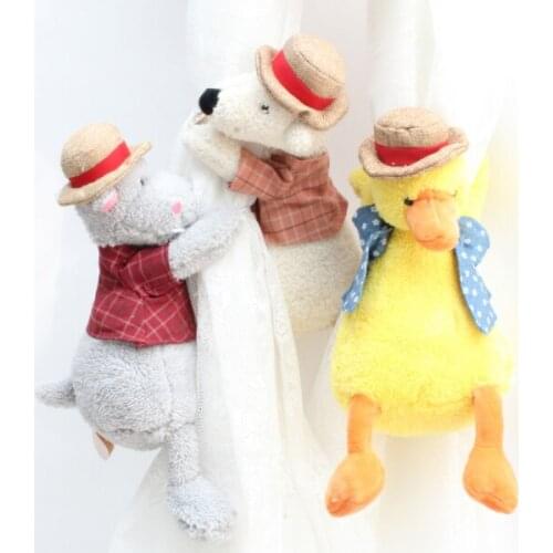 Cartoon Corduroy Doll Curtain Tieback Furniture Home Decor Accessories Creative Curtains Strap Holder Belt Hook Plush Toys LF655