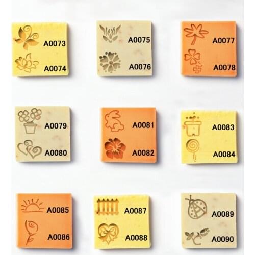 Natural handmade soap standard Mini soap diy stamp seal chapter2*2cm