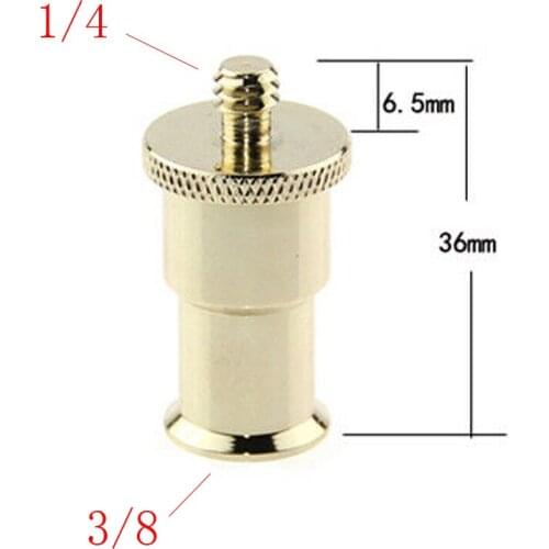 New design Camera tripod base copper 1 / 4 and 3 / 8 inch screws