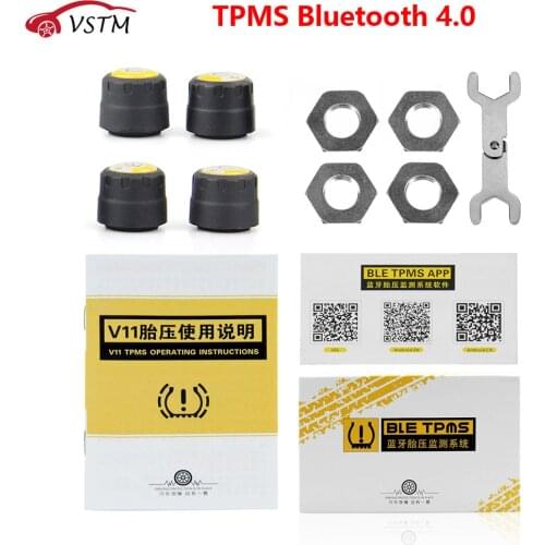 Orignal Car Bluetooth 5.0 TPMS Monitor Alarm System Tire Pressure Sensor For Andriod IOS Waterproof Car Accessories