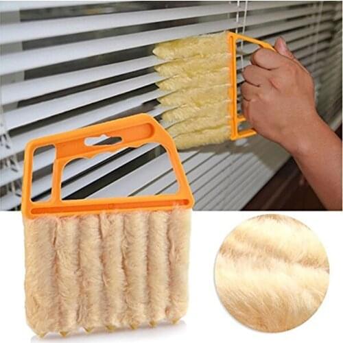 Useful Microfiber Window cleaning brush air Conditioner Duster cleaner with washable venetian blind cleaning cloth