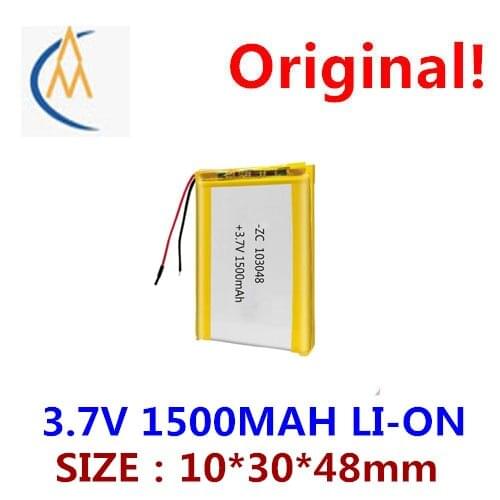 Polymer lithium battery, 103048-1500 mah projector massager rechargeable batteries GPS navigator acoustics