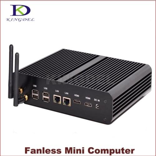 Kingdel Intel Haswell 4th Gen CPU Core i7-4500U Fanless Mini PC Micro Desktop PC with 8GB RAM+1TB HDD, 4*USB3.0, 2*HDMI, 2*LAN