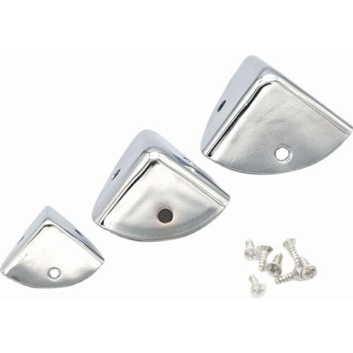 22-35mm Silver Box Corner Protector Triangle Metal Box Decorative Edge Safety Guard Corner clip Metal Jewelry Box Corners