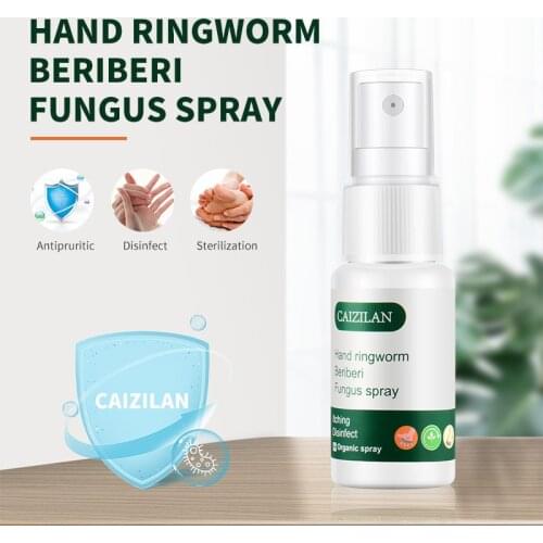 CAIZILAN Hand Ringworm Beriberi Fungus Spray Foot Care Plant Extract Help Remove Athletes Foot Moisturizing Repiring Skin Care