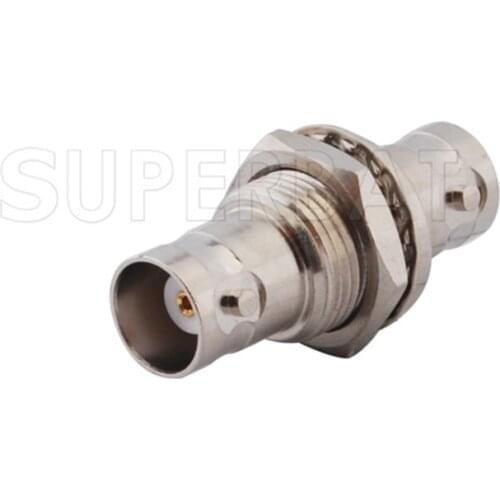 Superbat 5 pcs BNC Adapter BNC Female Jack to Jack Bulkhead RF Coaxial Connector