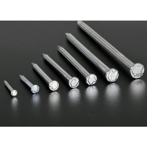 Hardened flat head tiling concrete brick stone wall steel nails mansonry 16mm 20mm 30mm 40mm 50mm 60mm 70mm 80mm 100mm