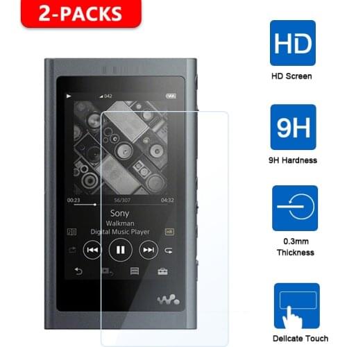 2Pcs Tempered Glass Screen Protector for Sony Walkman nw a55 a50 wm1z wm1a NW-A55 NW-A50 NW-WM1Z NW-WM1A MP3 Player