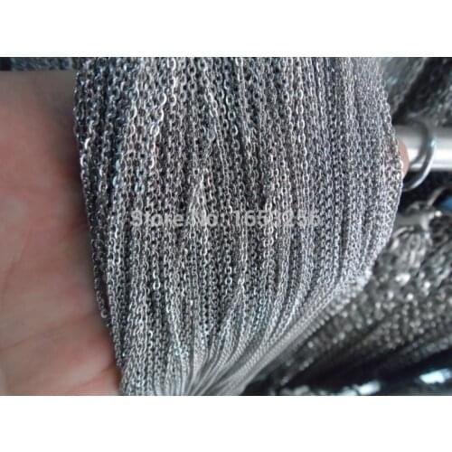100 meter/Lot Stainless Steel Thin 1.5mm Falttened chain jewelry finding /Marking DIY on sale
