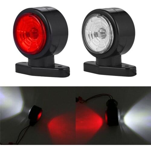 2PCS 24v Truck Marker Lamp Outline Marker 12V Truck Side Marker Lights Trailer Lighting Side Marker Light Truck LED For Side