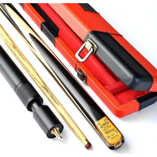 2020 Omin Victory Series 3/4 Snooker Cue 9.8mm Tip Ash Wood Shaft Brass Joint Solid Wood Butt With Extension Billiards Stick Cue