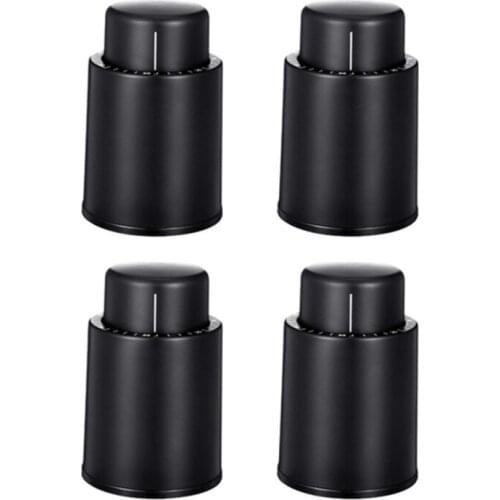 4Pcs Household Wine Wine Vacuum Preservation Stopper Seal Bottle Bar Sealant Restaurant Tool A