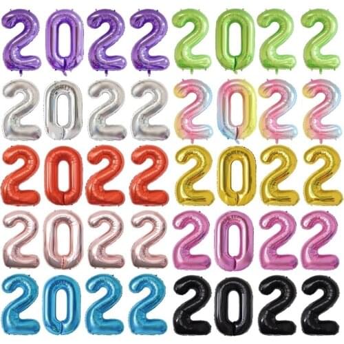 40 inch 32 inch Rose Gold 2021 Balloons Helium Ballons for New Year Christmas Anniversary Foil Balonnen Party Decor Supplies