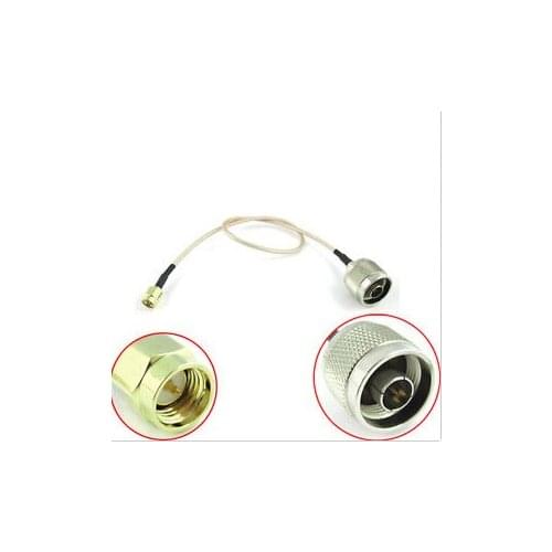 5 pieces/lot) Extension Cable Straight SMA male Plug to N Male Plug connector pigtail cable RG316 30CM