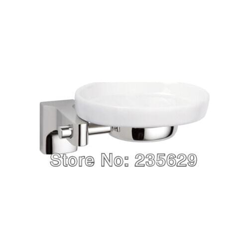 Free Shipping,Bathroom Soap holder,Soap Dishes, Soap holder, Glass Soap holder,Zinc Alloy material with Polished chrome finish