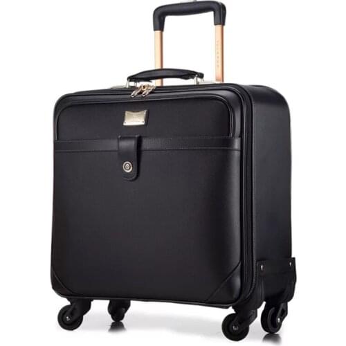 Brand business rolling luggage spinner carry on trolley case fashion travel suitcase high quality trolley case 16"20"24" inch