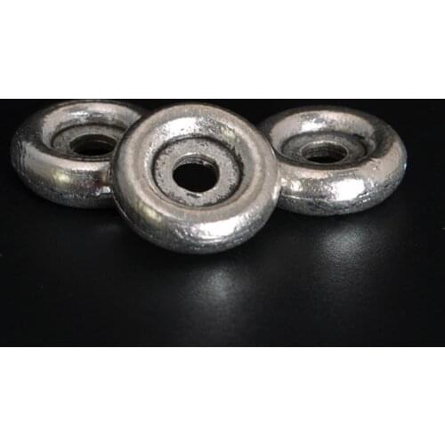 100 PCS 8/9/10/11/12/13mm Vintage Metal Alloy Round Spacer Bead flat Loose Bead Hole Bead For Jewelry Making