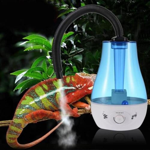 Dropship 3L/4L Large Capacity Reptile Humidifier Amphibians Crawler Box Fogger Atomizer Water Mist Dispenser Fog Maker EU/US
