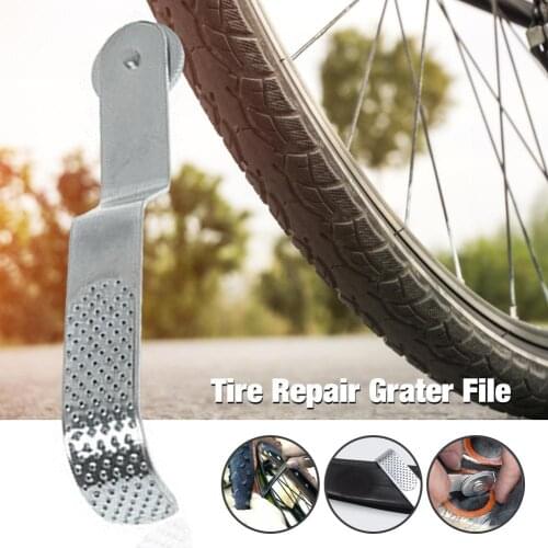 File Bicycle Repair Tools Metal Grater Tire File Repair Tool Set Patch Grater Protector Bicycle Accessories For Outdoor Riding