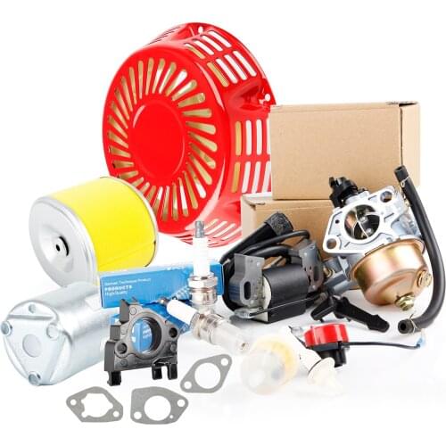 Kit For Honda GX340 GX390 Recoil Carburetor Ignition Coil Spark Plug Air Filter