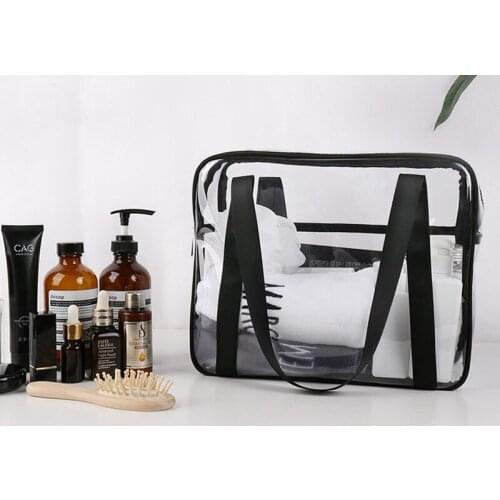 Men and women cosmetic bag transparent waterproof lipstick toiletries skin care product storage bag outdoor swimming bag gift