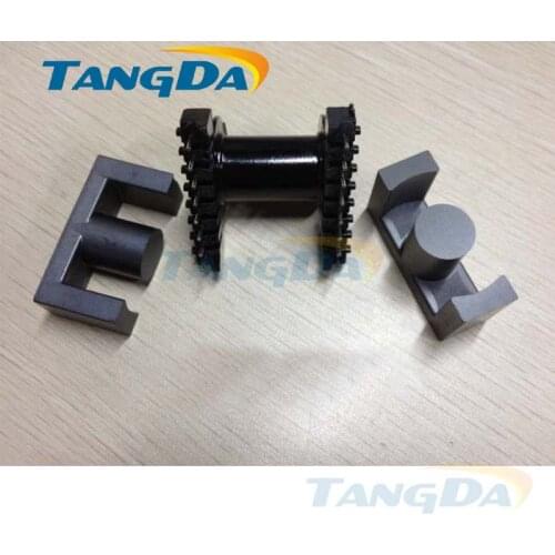 Tangda EC42 core EC Bobbin magnetic core + skeleton 8+8 pin EC4215 Transformers Inductors horizontal