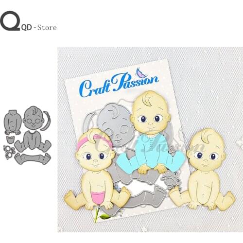 Cute Baby Cutting Dies Stamps Dies Scrapbooking Mold Cut Handmade Tools DIY Craft Decoration Metal Cutting Dies New 2021 Crafts