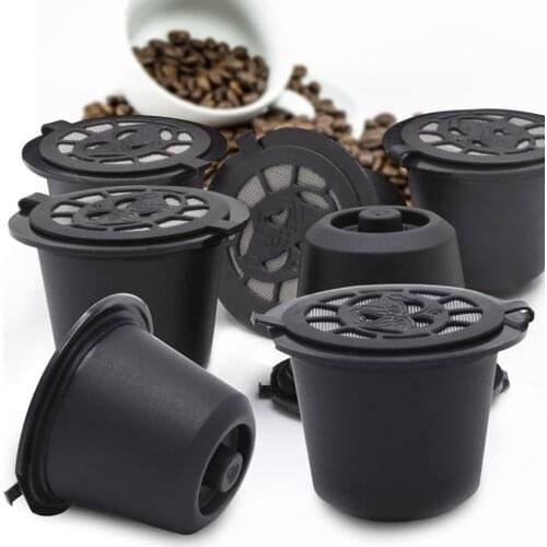 Reusable Stainless Steel Refillable Coffee Capsule Filter for Nespresso Machines Kitchen Accessories