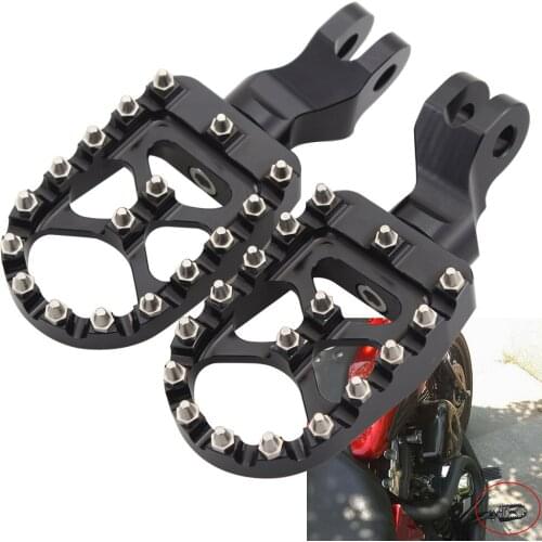 Motorcycle Black Front Rider Driver Pedals Footpegs Footrests For Triumph Scrambler Trunxon 1200 Bonneville T100 T900 Aluminum