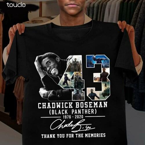 MenS T-Shirt RIP Panther Chadwick Boseman Wakanda forever thank you for memories shirt