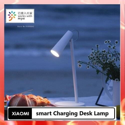 Xiaomi Mijia Charging Desk Lamp 2000mAh USB Rechargeable Portable Table 3 Category Modes Dimming Reading Night Light