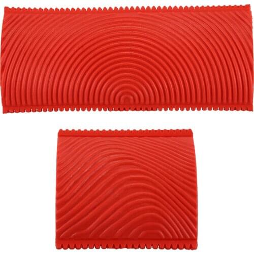 New 2PCS Paint Brush Imitation Wood Grain Paint Roller Brush Wall Painting Tool set Wall Texture Art Painting Tool Set
